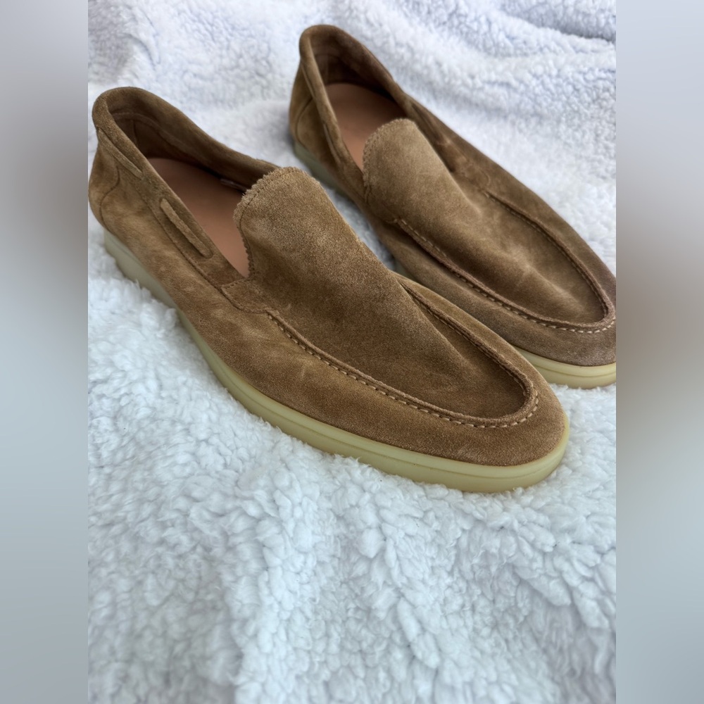 Men's Brown Suede Slip-On Loafers - Picture 2 of 2